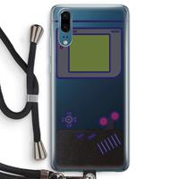 CaseCompany Game On: Huawei P20 Transparant Hoesje met koord