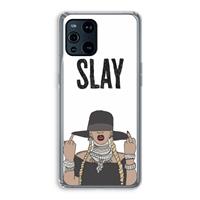 CaseCompany Slay All Day: Oppo Find X3 Pro Transparant Hoesje