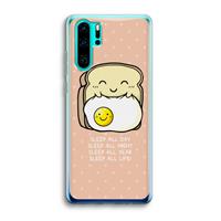CaseCompany Sleep All Day: Huawei P30 Pro Transparant Hoesje