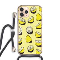 CaseCompany When Life Gives You Lemons...: iPhone 11 Pro Transparant Hoesje met koord