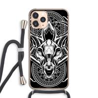 CaseCompany Oh Deer: iPhone 11 Pro Transparant Hoesje met koord