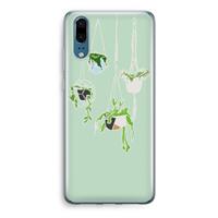 CaseCompany Hang In There: Huawei P20 Transparant Hoesje
