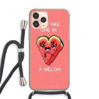 CaseCompany One In A Melon: iPhone 11 Pro Transparant Hoesje met koord