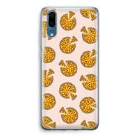 CaseCompany You Had Me At Pizza: Huawei P20 Transparant Hoesje