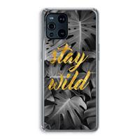 CaseCompany Stay wild: Oppo Find X3 Pro Transparant Hoesje