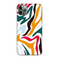 CaseCompany Colored Zebra: Volledig geprint iPhone 11 Pro Max Hoesje