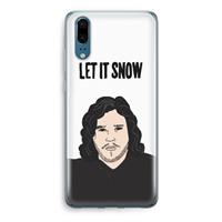 CaseCompany Let It Snow: Huawei P20 Transparant Hoesje