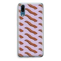 CaseCompany Bacon to my eggs #2: Huawei P20 Transparant Hoesje