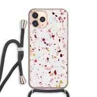 CaseCompany Terrazzo N°9: iPhone 11 Pro Transparant Hoesje met koord