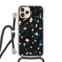 CaseCompany Terrazzo N°11: iPhone 11 Pro Transparant Hoesje met koord