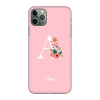 CaseCompany Pink Bouquet: Volledig geprint iPhone 11 Pro Max Hoesje