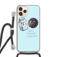 CaseCompany Best Friend Forever: iPhone 11 Pro Transparant Hoesje met koord