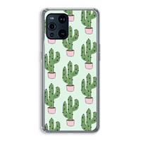CaseCompany Cactus Lover: Oppo Find X3 Pro Transparant Hoesje