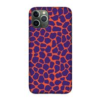 CaseCompany Purple Giraffe: Volledig geprint iPhone 11 Pro Hoesje