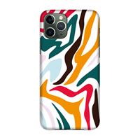 CaseCompany Colored Zebra: Volledig geprint iPhone 11 Pro Hoesje