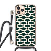 CaseCompany Moroccan tiles: iPhone 11 Pro Transparant Hoesje met koord