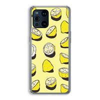 CaseCompany When Life Gives You Lemons...: Oppo Find X3 Pro Transparant Hoesje