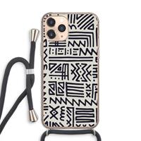 CaseCompany Marrakech print: iPhone 11 Pro Transparant Hoesje met koord