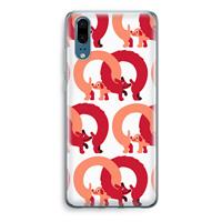 CaseCompany Dogs: Huawei P20 Transparant Hoesje