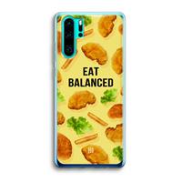 CaseCompany Eat Balanced: Huawei P30 Pro Transparant Hoesje