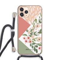 CaseCompany Sweet heaven geometrics: iPhone 11 Pro Transparant Hoesje met koord