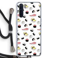 CaseCompany Sushi time: Oppo A91 Transparant Hoesje met koord