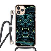 CaseCompany Cougar and Vipers: iPhone 11 Pro Transparant Hoesje met koord