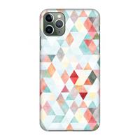 CaseCompany Gekleurde driehoekjes pastel: Volledig geprint iPhone 11 Pro Max Hoesje