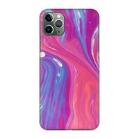 CaseCompany Paarse stroom: Volledig geprint iPhone 11 Pro Max Hoesje