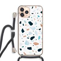 CaseCompany Terrazzo N°13: iPhone 11 Pro Transparant Hoesje met koord