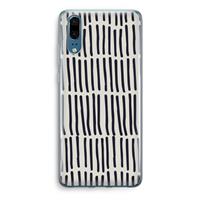 CaseCompany Moroccan stripes: Huawei P20 Transparant Hoesje
