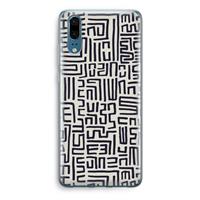 CaseCompany Moroccan Print: Huawei P20 Transparant Hoesje