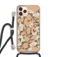 CaseCompany Blossoming spring: iPhone 11 Pro Transparant Hoesje met koord