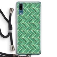 CaseCompany Moroccan tiles 2: Huawei P20 Transparant Hoesje met koord