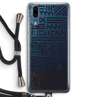 CaseCompany Marrakech print: Huawei P20 Transparant Hoesje met koord