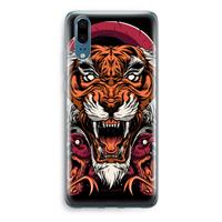 CaseCompany Tiger and Rattlesnakes: Huawei P20 Transparant Hoesje