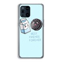 CaseCompany Best Friend Forever: Oppo Find X3 Pro Transparant Hoesje