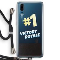 CaseCompany Victory Royale: Huawei P20 Transparant Hoesje met koord