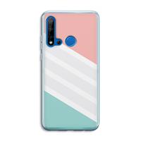 CaseCompany Strepen pastel: Huawei P20 Lite (2019) Transparant Hoesje