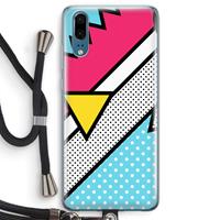 CaseCompany Pop Art #3: Huawei P20 Transparant Hoesje met koord