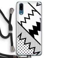 CaseCompany Pop Art #5: Huawei P20 Transparant Hoesje met koord