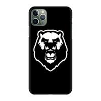 CaseCompany Angry Bear (black): Volledig geprint iPhone 11 Pro Max Hoesje