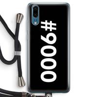 CaseCompany 9000: Huawei P20 Transparant Hoesje met koord