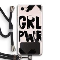CaseCompany Girl Power #2: Pixel 3 Transparant Hoesje met koord