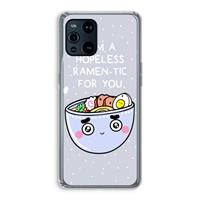 CaseCompany I'm A Hopeless Ramen-Tic For You: Oppo Find X3 Pro Transparant Hoesje