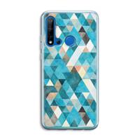 CaseCompany Gekleurde driehoekjes blauw: Huawei P20 Lite (2019) Transparant Hoesje