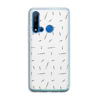 CaseCompany Hipster stripes: Huawei P20 Lite (2019) Transparant Hoesje