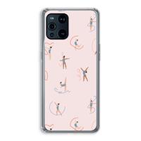 CaseCompany Dancing #3: Oppo Find X3 Pro Transparant Hoesje