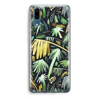CaseCompany Tropical Palms Dark: Huawei P20 Transparant Hoesje