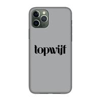 CaseCompany Topwijf Grijs Zwart: Volledig geprint iPhone 11 Pro Hoesje